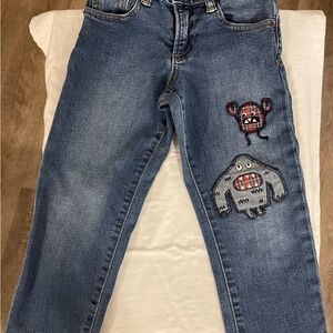 Gap Denim size 5 with monster detailing. Slim fit with adjustable waist.